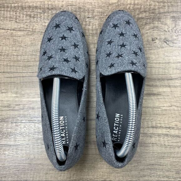 Keneth Cole Reaction “WELTON”  Gray/Black Stars Loafers~Size 7.5 - Picture 5 of 9